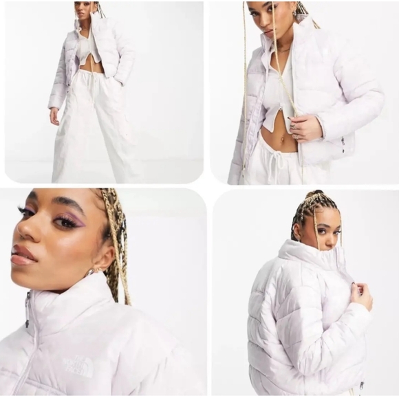 THE NORTH FACE Limited Edition Plus Size (XXL) Lavender Swirl Puffer Jacket - Picture 4 of 12